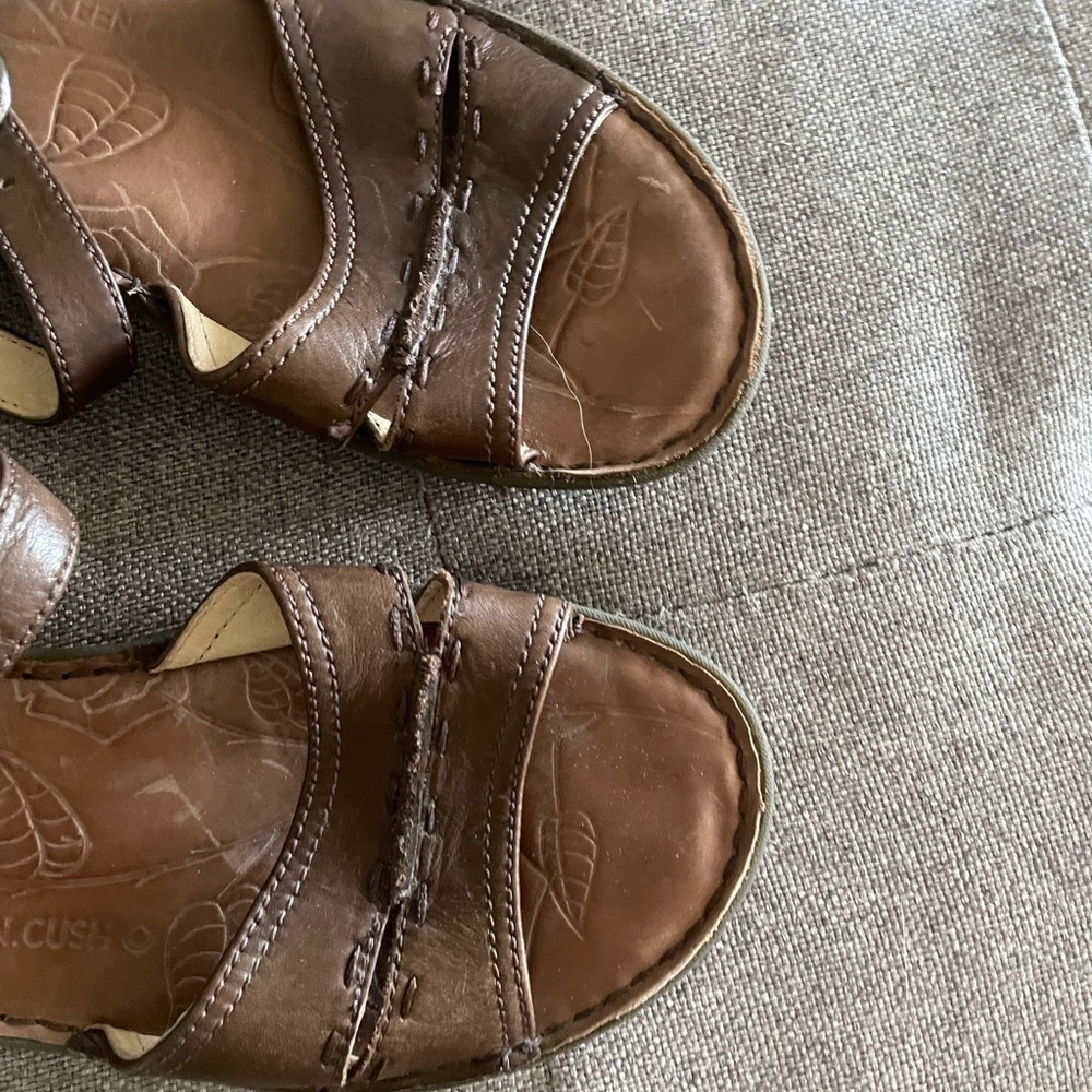 Keen Leather Sandals Stitching Camping Hiking Outdoor Comfort - Picture 3 of 7